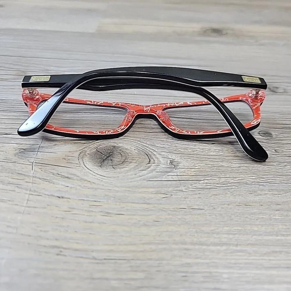 Ray-Ban Eyeglasses RB 5206 2479 52-18 140 MM Black Red FRAMES ONLY‎